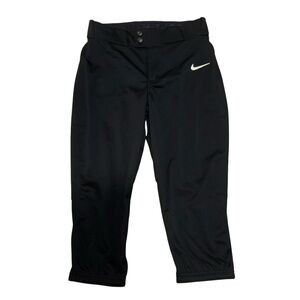 Nike Women Vapor Select 3/4 length BLACK Softball Small Pants